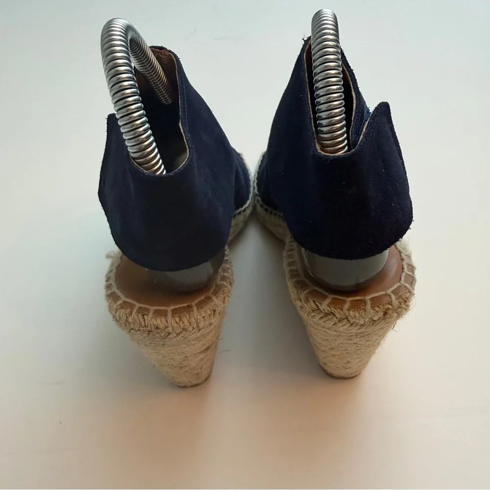 275 Central Navy Suede Wedges, Size 36/7 - Picture 5 of 8